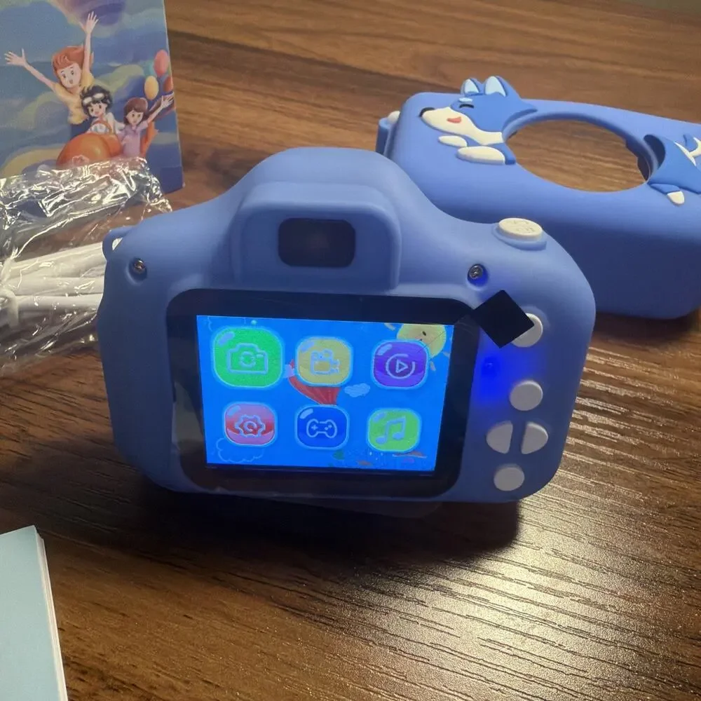 Kids Digital Camera 1080P HD Blue Dog Camcorder/Camera 3+ New
